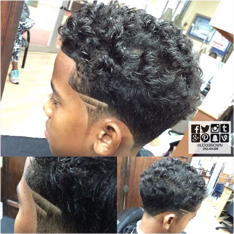 Curly hair style for toddlers and preschool boys | toddler boy … noah's rockin doo : Kuts By #LexxBrown. SIDES FADE WITH A FLUFFY TOP TWO LINES ...