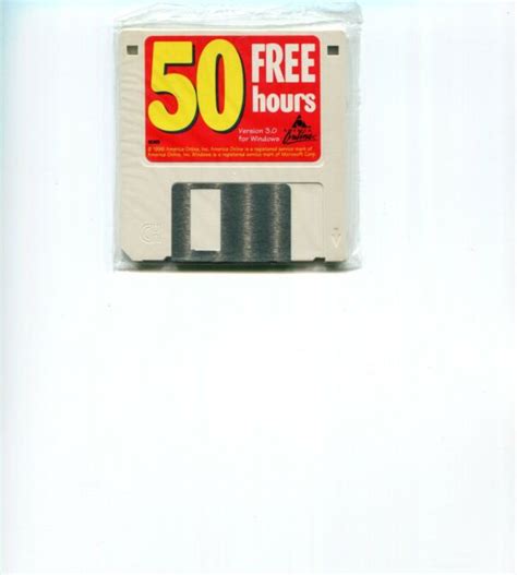 Aol Version 30 35 Floppy Disk Windows America Online Vintage Sealed