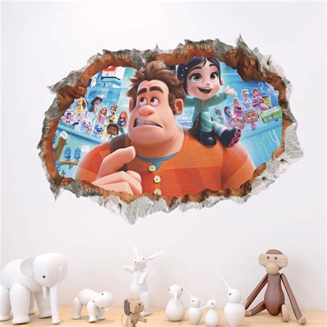 Cartoon Movie Wall Stickers For Kids Rooms Children Bedroom Decoration