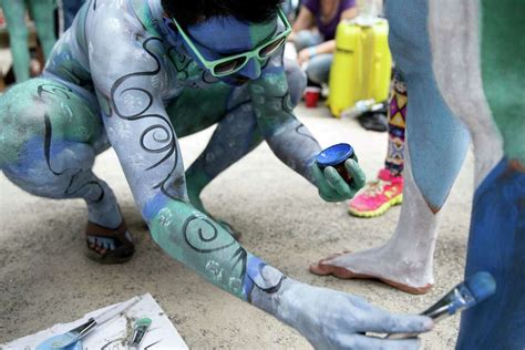 Nudists Advocate For More Adults To Opt For Body Paint Costumes At Halloween