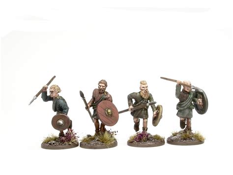 Scottish Clansmen With Spears