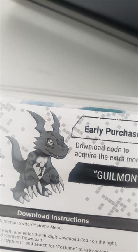 Digimon Survive Eng With Guilmon Code Unused Video Gaming Video Games