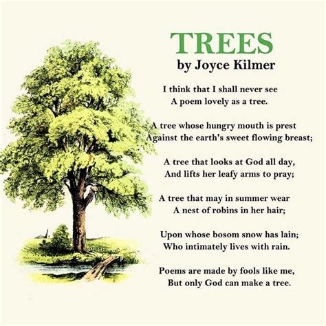 Pin By Specklesdi On Trees Nature Quotes Trees Tree Poem Joyce Kilmer