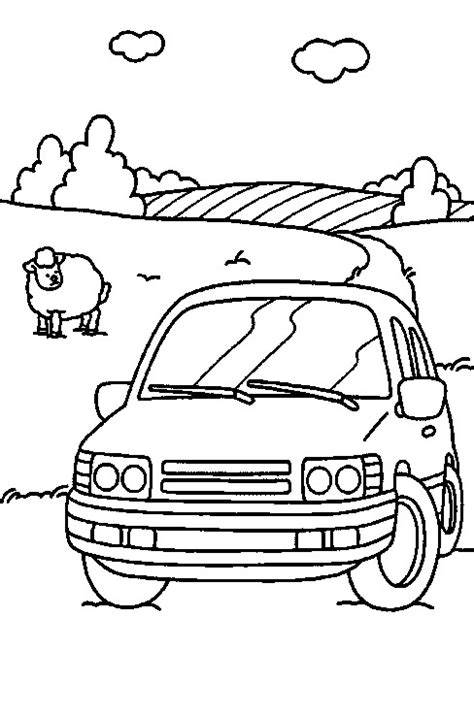 Kleurplaat uit de categorie 'auto's kleurplaten'. Kids-n-fun.com | 38 coloring pages of Cars