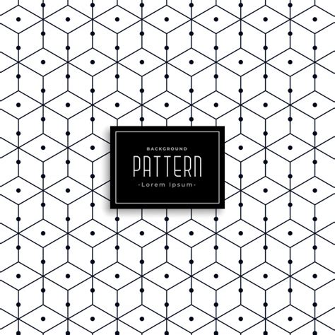 Free Vector Stylish Geometric Line Pattern Design