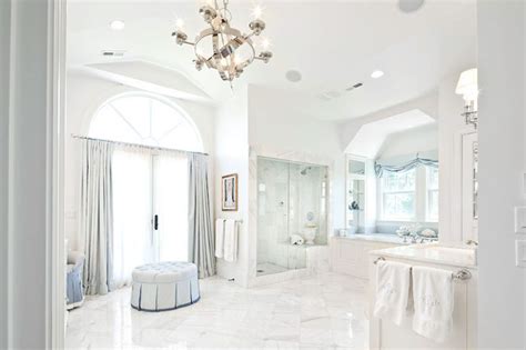Although it didn't lack in elegant touches, it was outdated and in need of a spacious shower. Luxurious Master Bathrooms - Transitional - bathroom ...