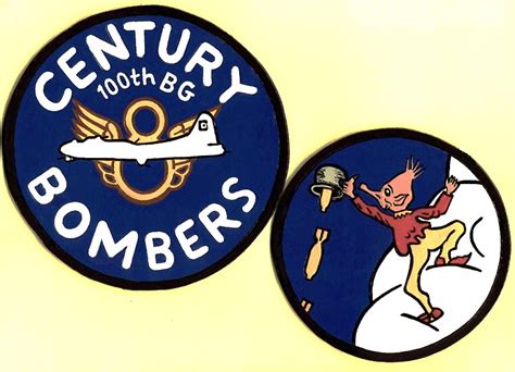 100th Bombardment Group And 350th Bombardment Squadron Leather Patches I