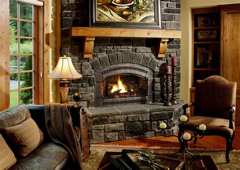 fireplace stone | Stone fireplace designs, Cozy living ...
