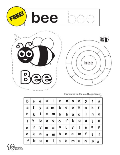 Word Of The Day 1 Bee 10 Minutes Of Quality Time