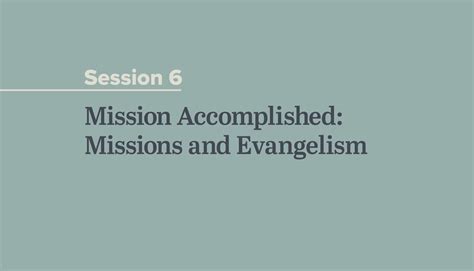 Mission Accomplished Missions And Evangelism North American Mission
