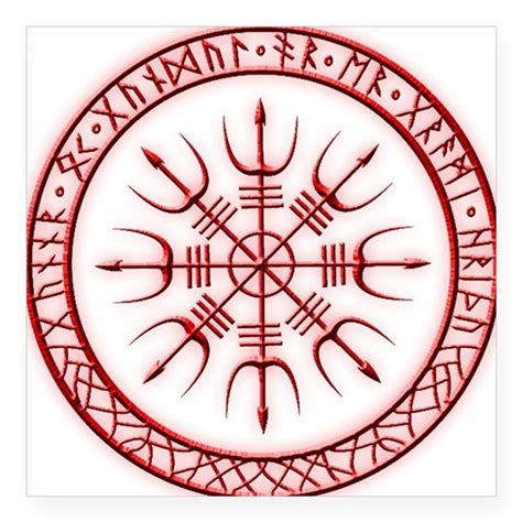 Norse Protection Symbols White Vegvisir And Valknut Viking Symbols