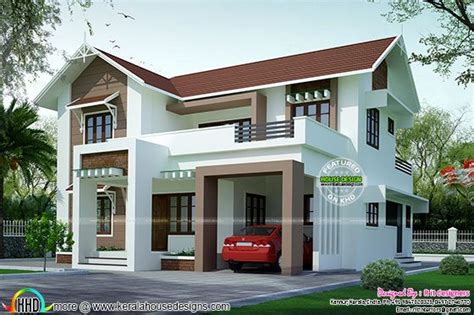 2 House Design With Same Sq Ft Kerala Home Design And Floor Plans