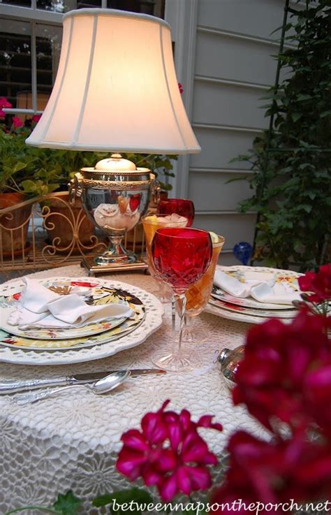 Romantic Table Setting For Two Perfect For Valentines Day