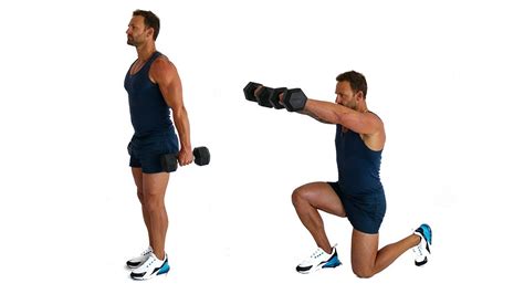 How To Alternating Reverse Lunge With Dumbbell Front Raise Youtube