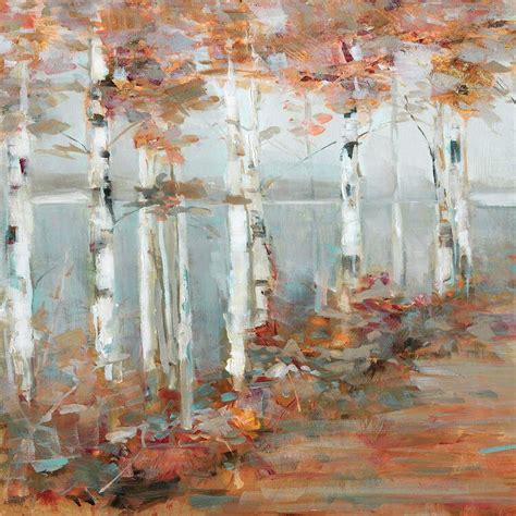 Birch Walk I Canvas Print By Sally Swatland Icanvas Wall Art Canvas