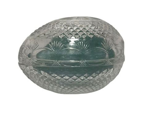 Avon Fostoria Lead Crystal Glass Egg 1977 Mothers Day Collection W Original Soap Ebay