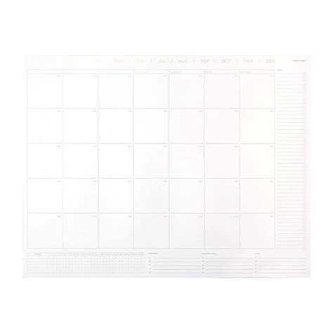 Undated Desktop Calendar Month Pad Russellhazel In 2022 Desktop