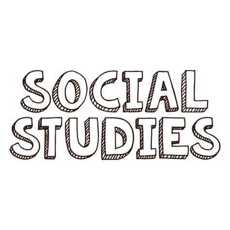 Social Studies Lettering Transparent Png And Svg Vector File