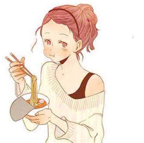 Girl Eating Ramen Drawing Poses Anime Poses Reference Art Reference