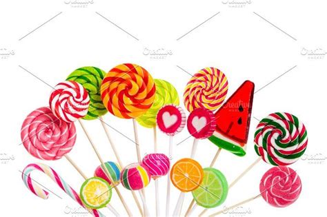 Different Colorful Lollipops