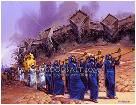 Joshua And The Israelites March Around Jericho And Witness Gods Power