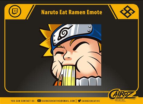 Naruto Eat Ramen Twitch Emotes Anime Twitch Emotes Kawaii Etsy