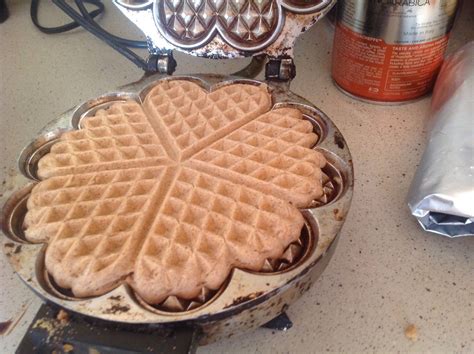 Heart Shaped Norwegian Waffles For Valentines Day Dairy Free And