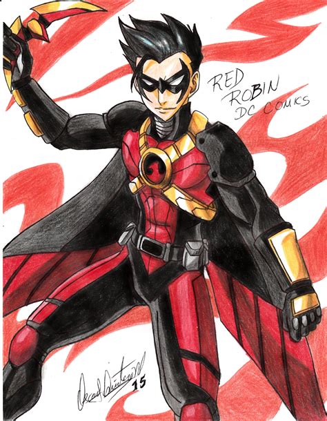 Red Robin Superhero Marvel Comics Dc Comics
