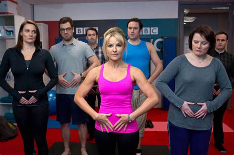W1a Sarah Stevie Hadland Gets Wacky Cameo In Hit Bbc Spoof Show As Pilates Instructor Daily