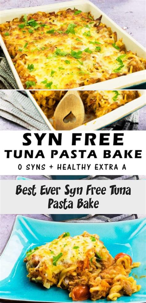 It has carbs from the pasta, protein from the tuna, and. Best Ever Syn Free Tuna Pasta Bake | Comfort food recipes ...