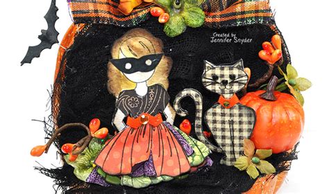 Scrap Escape Halloween Home Decor Pumpkin With Julie Nutting