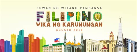 Slogan Po About Sa Filipino At Wikang Katutubo Pang Buwan A