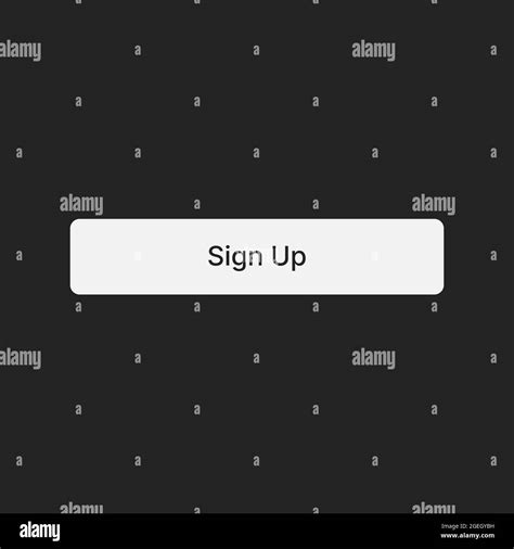Sign Up Button Simple White Isolated Icon Vector Illustration Stock
