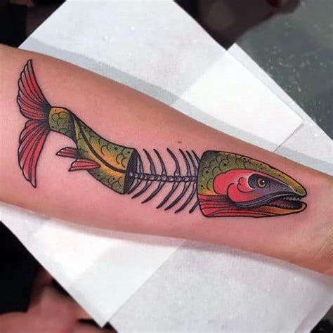 50 Epic Fish Skeleton Tattoo Designs For Men 2023 Guide