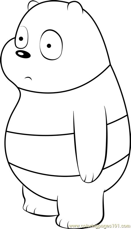 panda bear coloring page   bare bears coloring pages coloringpagescom