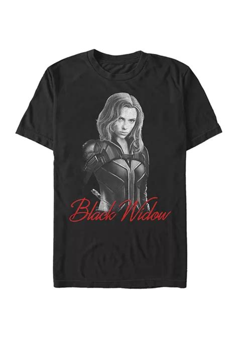 Marvel™ Black Widow Mono Graphic Short Sleeve T Shirt Belk