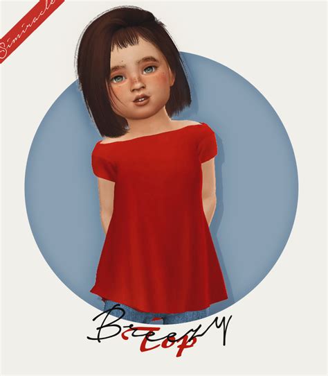 Breezy Top Toddlers Recolor ♥ You Need Mesh By Simphanysims Get