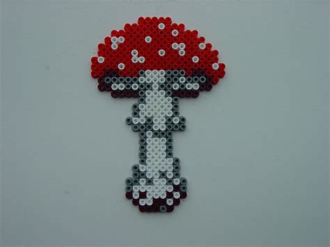 mushroom hama beads by hester perler bead patterns beading patterns bead crafts