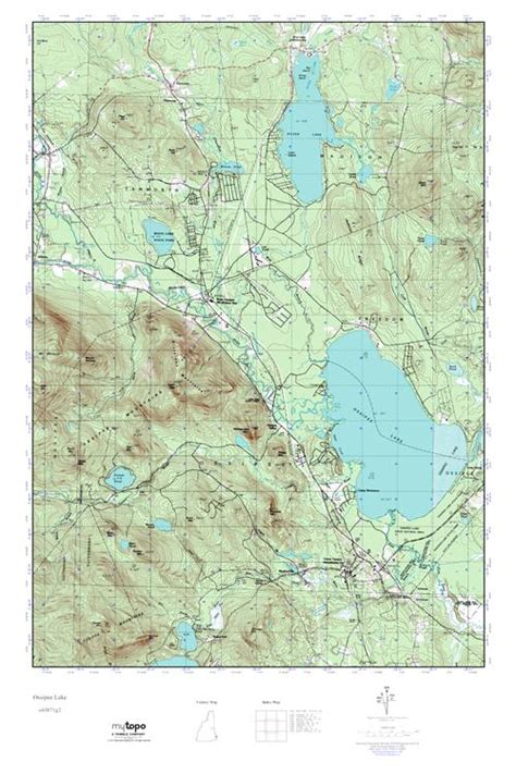 Mytopo Ossipee Lake New Hampshire Usgs Quad Topo Map