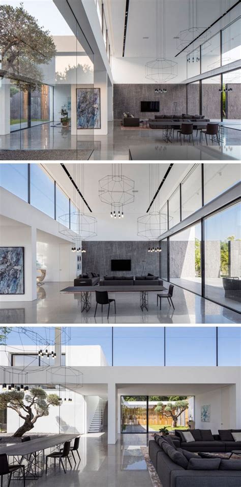 The Interior And Exterior Of A Modern House