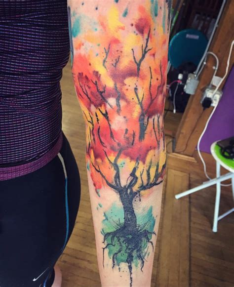 top 78 watercolor tree tattoo in eteachers