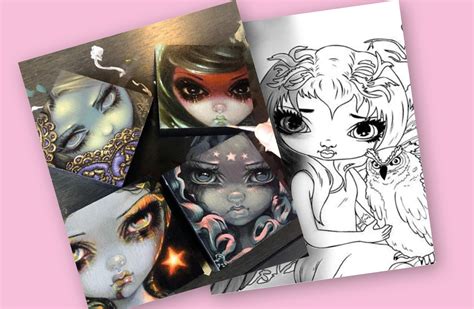 Jasmine Becket-Griffith's new colouring pages and more!