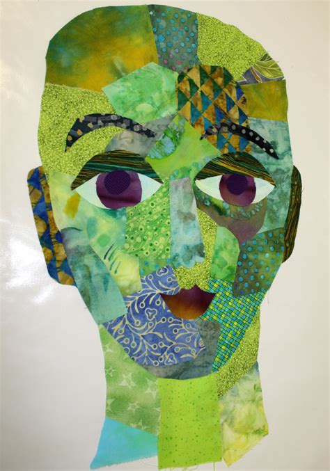 Too Wild Quilters Collage Face Just A Start