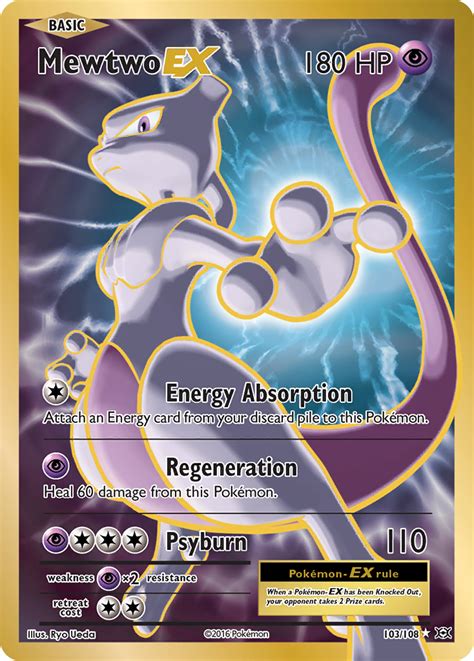 Mewtwo Ex Evolutions Pokemon Card Pikawiz