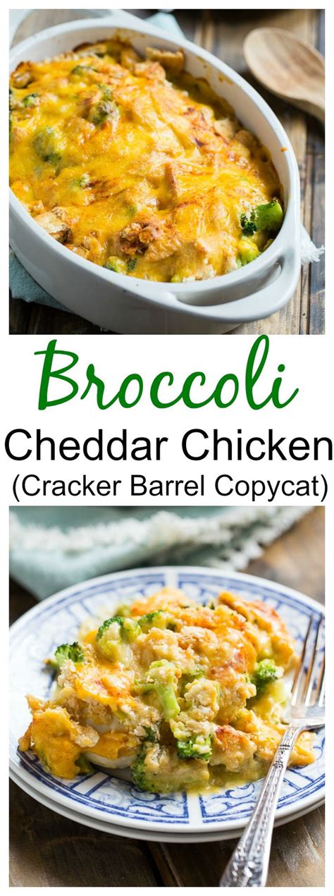 Easiest way to prepare cracker barrel broccoli cheddar chicken