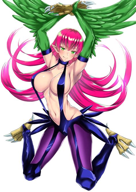 Takecha Harpie Lady Harpie Lady 1 Yu Gi Oh Purple Legwear Highres 1girl Armpits Arms Up