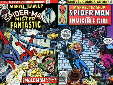 Daves Comic Heroes Blog Spider Man Meets Mr Fantastic And Invisible