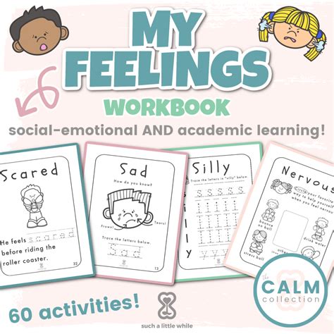 60 Activities On Feelings For Preschoolers My Feelings Workbook