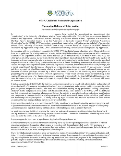 URMC CVO Release - Extranet - University of Rochester