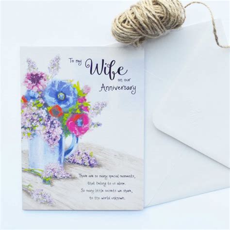 Personalize and print anniversary cards for wife from american greetings. Words of Warmth Wife Anniversary Card - Garlanna Greeting ...